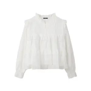 [GGPX]러블리 캉캉 프릴 반버튼 블라우스 (GQABA015D)