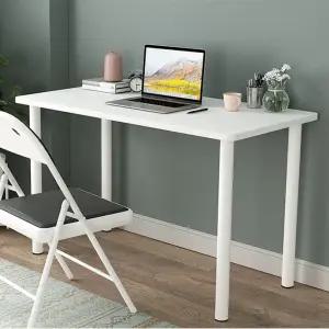 80X40 100X40CM 사무실 조립식 철제 사무용 컴퓨터 책상 테이블 흰색/가정용/학생/어린이/자녀/회사/데스크