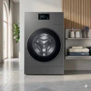 삼성전자 비스포크 AI콤보 25/18kg 177.8mmLCD 다크스틸 WD90F25AHS_S