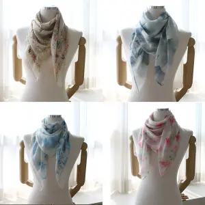 가든 정원 아사면 거즈 스카프 목도리 여름 봄 여성 여자 롱