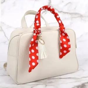 ( )실크 스카프 레드도트 여름 봄 가을 봄스카프 실크스카프 가을스카프 여름스카프 쁘띠스카프