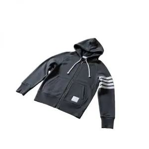 [톰브라운] 클래식 루프백 4-바 풀 지퍼 후디 153583136