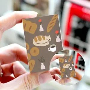 고양이 커피 일러스트 성냥 10개입 추억 점화 스틱 캠핑 캔들 소품 박스용