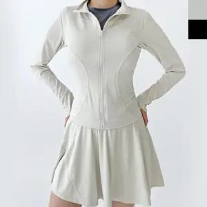 여자 슬림핏 집업자켓 스커트 세트 1P 일상 테니스복