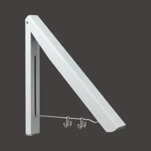 [생활] 공간활용 접이식 벽걸이 행거 싱글 화이트 DK99