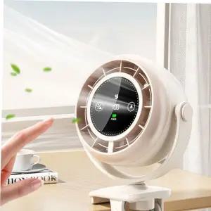 미니선풍기 탁상용 집게용 100단 바람조절 LED 선풍기 휴대용 캠핑용