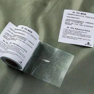 야외 활동 천막 비닐 우비 방수포 찢어진 부분 보수 접착 투명 강력 점착 방수