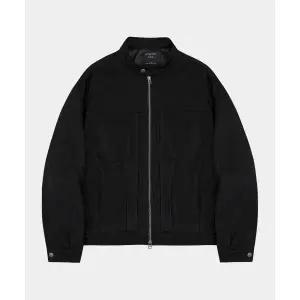 매장판매전용 LETTERCOMO 카프레이서 스웨이드 블루종 자켓 블랙