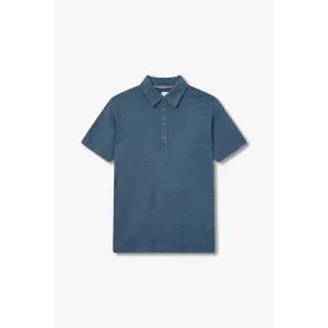 [폴스미스] 스트레치 린넨 폴로 셔츠 블루 그린 153676881