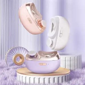 무선 전동 손톱깎이 스마트 네일케어 3in1 멀티 커팅 다듬기 샌딩 LED조명 저소음 손톱정리기