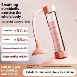 조절 가능한 다이어프램 호흡 덤벨 트레이너 코어 강화 얼굴 윤곽 폐 용량 확장