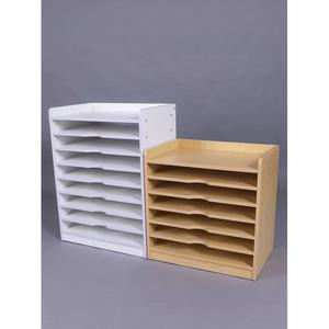 도화지 정리함 미술학원 수납장 보관함 색지 화이트 보관대