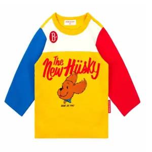 베베드피노_BP51TR137_ 하와이안 퍼피 베이비 컬러블럭 티셔츠