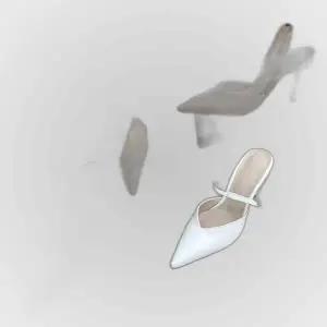 브이컷 절개 라인 슬림 쉐입 앞코 슬링백힐 펌프스