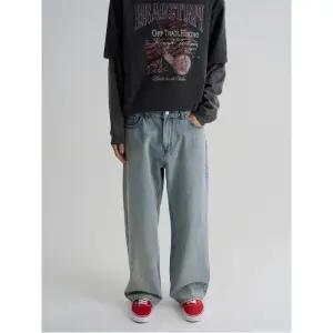 [에잇세컨즈] 브러쉬드 와이드 핏 데님 팬츠  스카이 블루 (456321CM6Q)