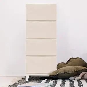 [보노하우스]보노 심플리 340 서랍장 4단 일반형 인테리어 수납장 1+1