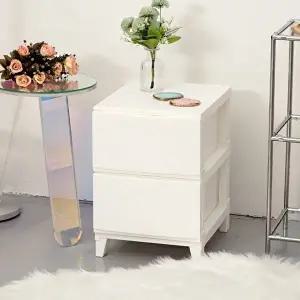 [보노하우스]보노 심플리 340 서랍장 2단 일반형 인테리어 수납장 1+1