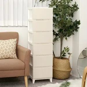 [보노하우스]보노 심플리 340 서랍장 6단 일반형 인테리어 수납장 1+1