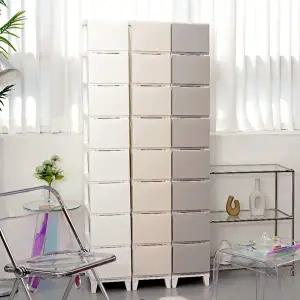 [보노하우스]보노 심플리 240 서랍장 8단 슬림형 인테리어 수납장 1+1