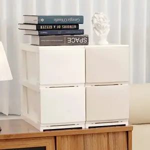 [보노하우스]보노 심플리 240 서랍장 2단 슬림형 인테리어 수납장 1+1