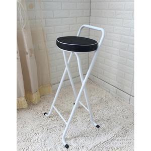 식탁의자 쿠션 70CM시트콤비블랙 스툴 의자 높은 접이식