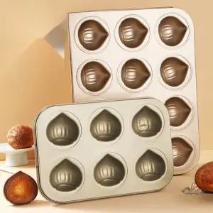 밤마들렌틀 버터떡 몰드 밤 모양 베이킹 틀 홈 쿠킹
