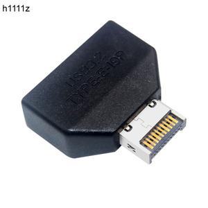 USB3.2 Type-E 20핀 - USB 19핀 변환 커넥터 (섀시 전면 A C 확장 어댑터, 데스크탑 메인보드용)