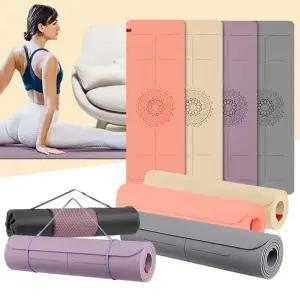 TPE센터라인 8mm 휴대용요가매트 운동용 와이드스포츠 zou2+6NXt