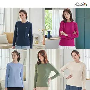 [아놀드파마](26SS 신상) 아놀드파마 여성 코튼 골지 티셔츠 (5종)