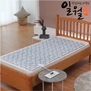 일월 전기매트 체크그레이 전기장판 싱글 카본 워셔블 전기요 탄소 캠핑