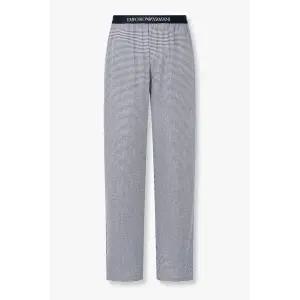 [엠포리오아르마니] 패턴드 엘라스틱 라운지 팬츠 블루 153721786