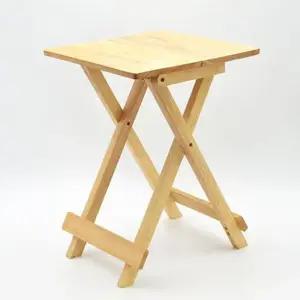 캠핑테이블 캠핑 간이식탁 테이블 폴딩 우드 사각30cm