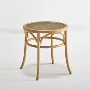 ha5002 원목 가구산책 라탄 티테이블 강화유리