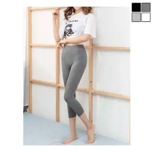 7부 스판 여성 베이직 레깅스 쫄바지 봄 여름 데일리 여자7부레깅스