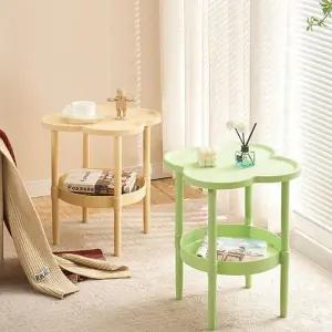 클로버 2단 조립선반 미니탁자 3color 거실