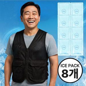 [얼음조끼] 드비안 쿨핏 아이스 조끼 매쉬 포켓 냉조끼 젤아이스팩 8개