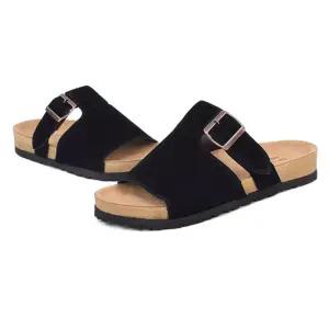 키높이샌들 버클 편안한슬리펴 넓은 남자통굽슬리퍼 스티치샌들