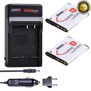 2Pcs NP-BN1 배터리 + 충전기 소니 사이버 샷 DSC QX10 T99 T110 TF1 TX5