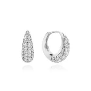 한국금자산관리 KGAM 925 실버 샤인물방울 원터치귀걸이