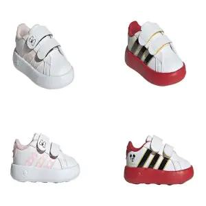 아디다스키즈 (120-160MM) 돌선물 그랜드 코트 미키 2가지색상 아동 운동화 스니커즈 슬립온 ADKCG1TSGC11