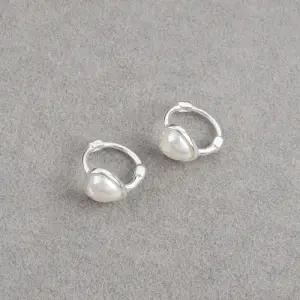 하트귀걸이 실버이어링 미니 진주 원터치 (29987578)