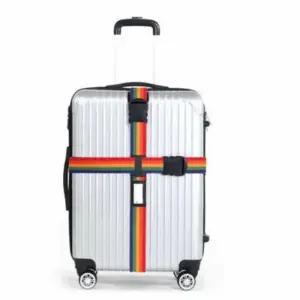 [라일리] Rly 캐리어 보호 밴드 레인보우 여행가방밴드 여행캐리