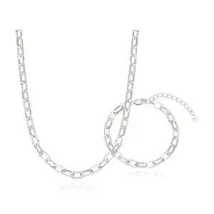 [NS홈쇼핑]한국금자산관리 KGAM 925 실버 콤비클립 목걸이/팔찌 세트[35759795]