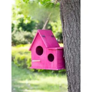 컬러풀 나무 새둥지 조경 햄스터 원목 야외 새집 BTR 우드 동물