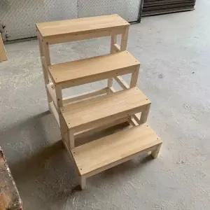 나무 발판 침실 서재 보조계단 주방 디딤대 애완동물