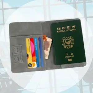 견고하고 촘촘한박음질 선물여권케이스 바캉스여행 가죽 여권