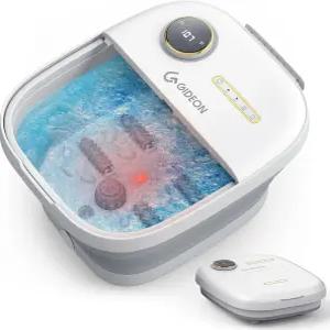 기디언 풋 스파 마사지기 온열 족욕기 조명과 거품이 있는 럭셔리 테라피