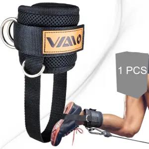 케이블 기계용 VAIIO 발목 스트랩 조절 가능한 편안한 착용감 네오프렌 더블 디링 강화 - 복부 근육 개선