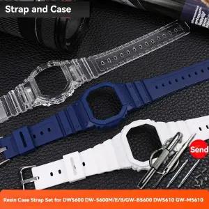 호환  DW5600 DW-5600 GW-B5600 DW-5610 GW-5610 GW-B5600 방수 시계용 레진 스트랩 케이스 베젤 쉘 시계밴