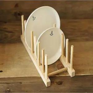 [하프클럽/셀러허브]7칸 원목 접시꽂이